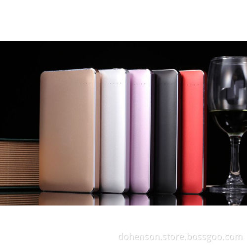 high quality aluminum 8000mAh power bank